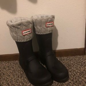 Original Black ADJ short Hunter Boot